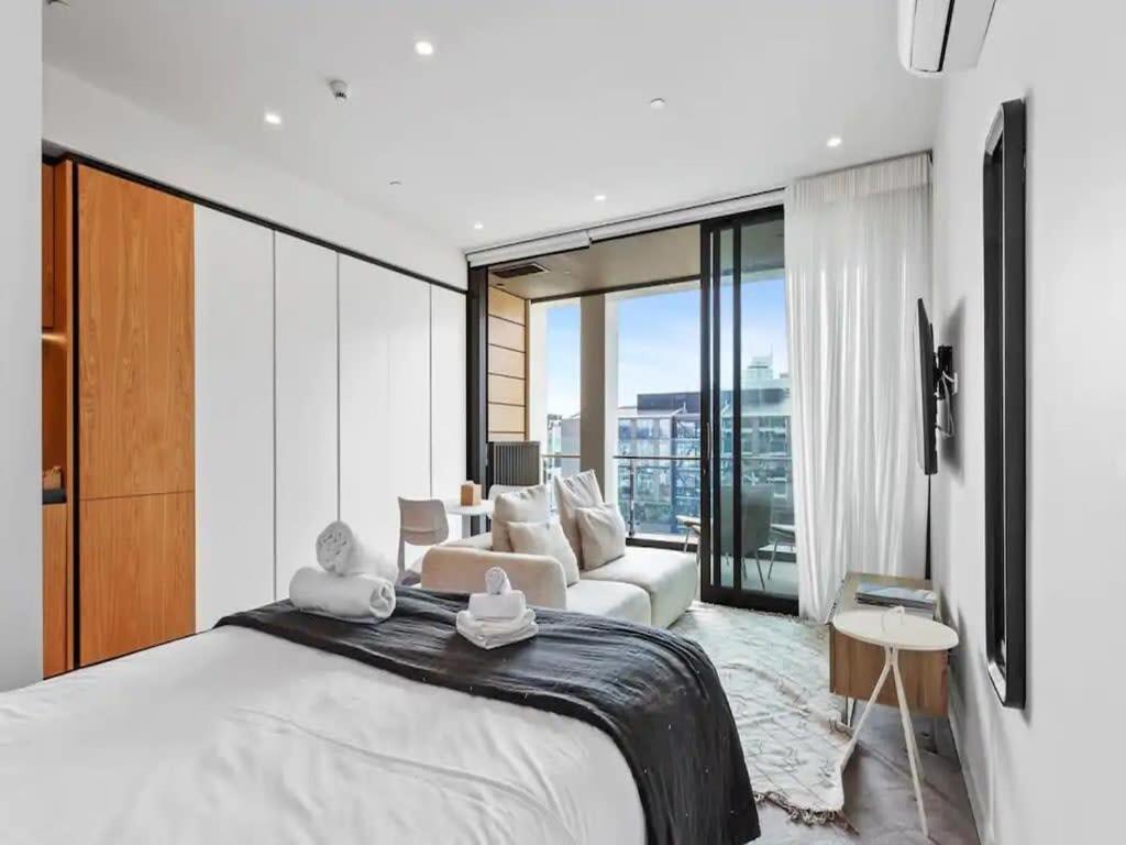 Modern One Bedroom Apartment In Wynyard Quarter Окленд Екстер'єр фото